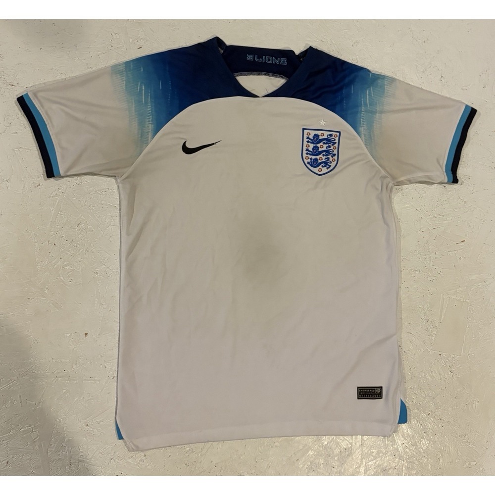 Nike England National Football Team Mens Home Jersey White Blue 2022/2023 Size M